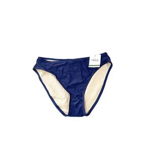 Vintage Izod Swim Navy Blue Mid Rise Bottoms Womens 14 New